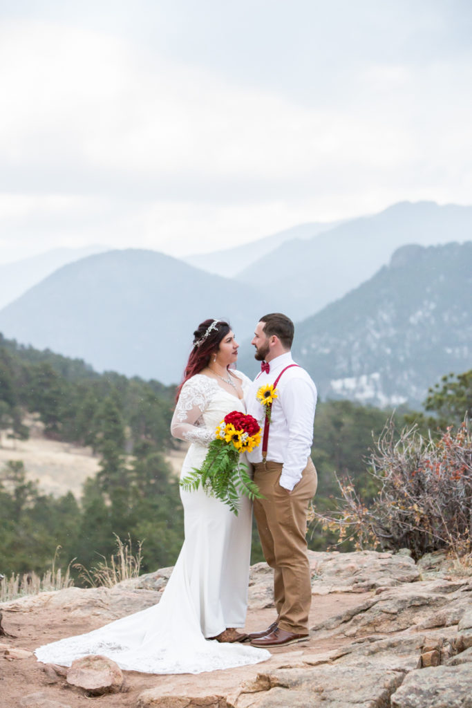 Rocky Mountain National Park wedding with Selena and Hank at 3m Curve