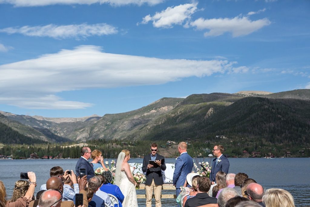 Including friends and family in a small wedding - ceremony at Grand Lake