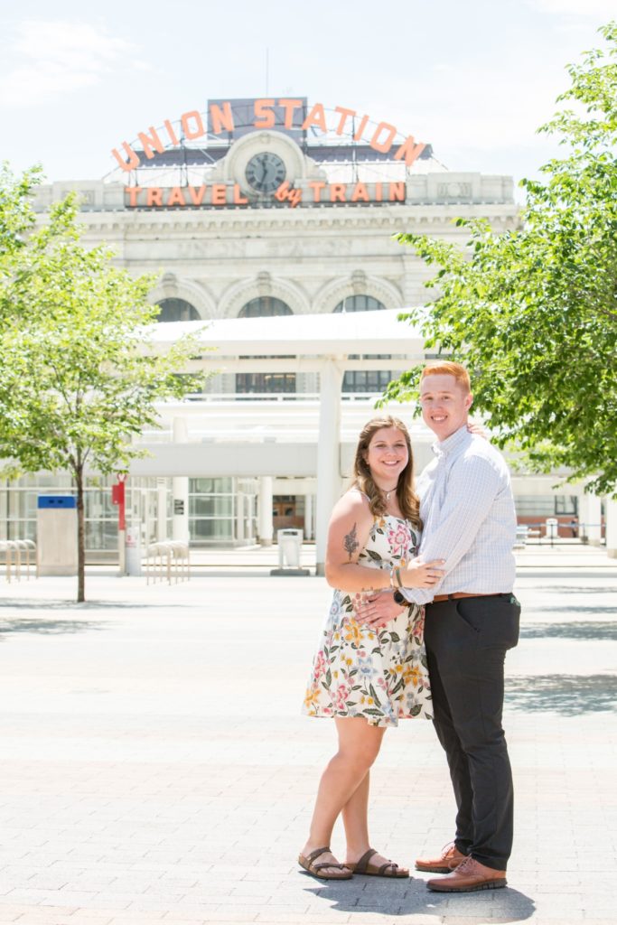 Engagement photography at Union Station