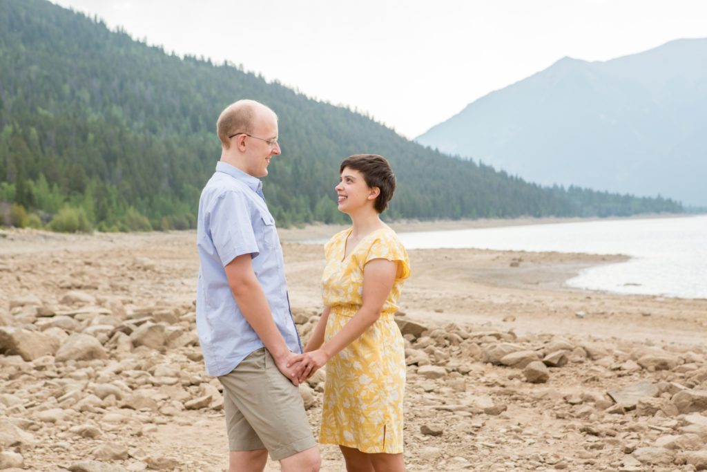 Twin Lakes Colorado engagement