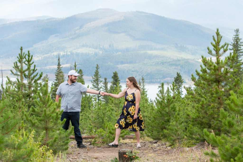 Breckenridge engagement photography at Sapphire Point