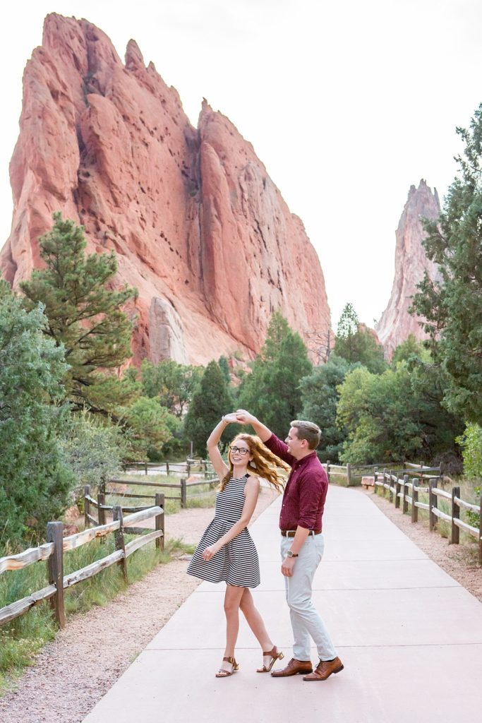proposal at Garden of the Gods Park