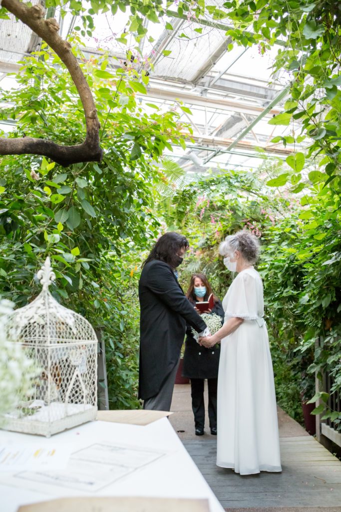 Butterfly Pavilion wedding in the conservatory greenhouse