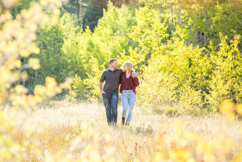Idaho Springs engagement at a private residence