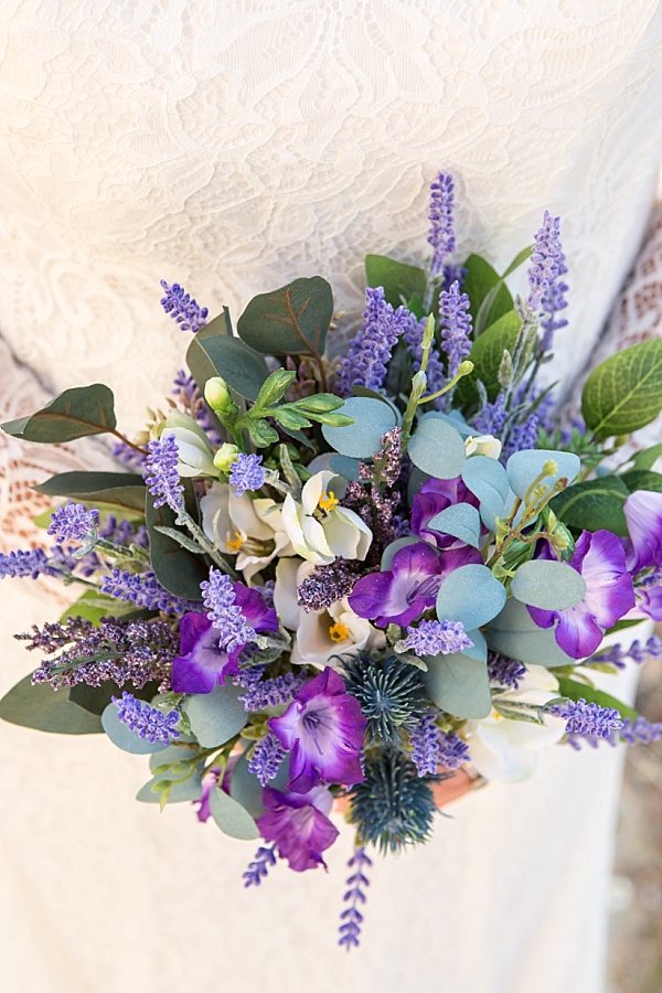 wedding floral bouquet purple