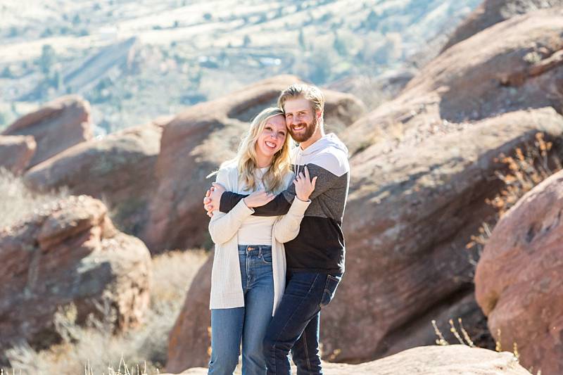 Denver engagement photographer with Chrissy and Tony
