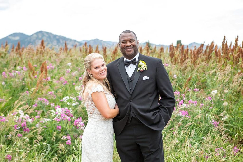 Wedding couple portrait in Boulder 