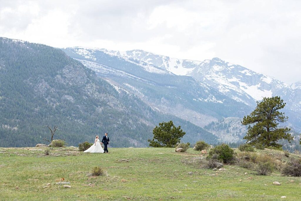 Colorado couple getting married in the mountains.