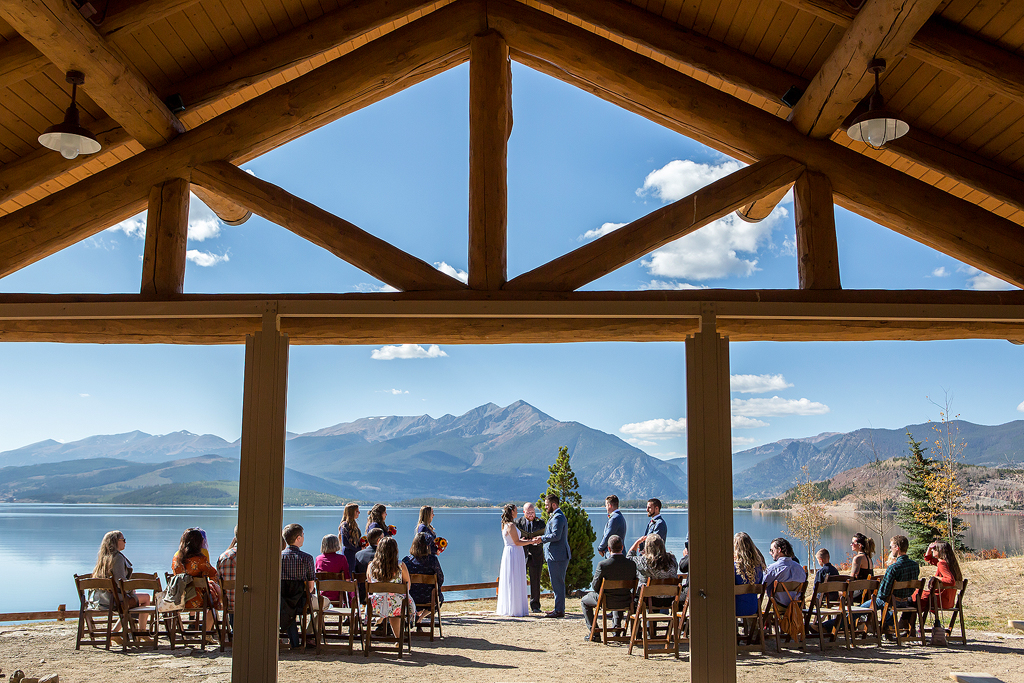 Wedding Ceremony at Dillon Marina Park Pavilion