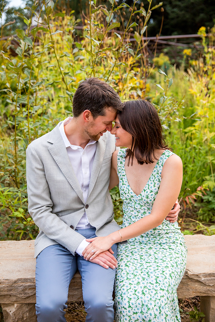Conor and Sisana embrace showing off her engagement ring.